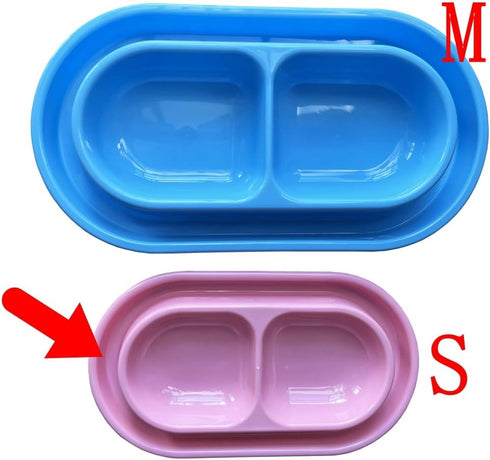 Cat Kitten Dish Dog Puppy Feeder Pet Bowl, 3 Colors, New Pink
