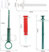 4Pcs Cat Pill Shooter Plunger Popper, Soft Tip Tablet Syringe Pusher, Pet Medicine Feeder for Small Dogs and Cats