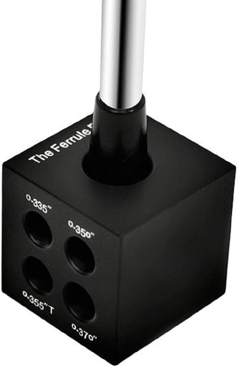 Hireko The Ferrule Block - Ferrule Installation Tool and Shaft Tip Measurement Gauge, Black