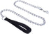 Metal Dog Leash Chain Choker Necklace, Pet Collar Leash Chain with Handle for Small Medium Large Dogs
