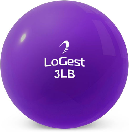 Logest 1LB 2LB 3LB 4LB 5LB 6LB Weighted Toning Exercise Balls Pair - Round Shape Medicine Ball - Available - Toning