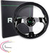 RASTP Golf Cart Steering Wheel 12.6”/320mm for Club Car DS, Club Car Precedent, EZGO, Yamaha Golf Carts, Black