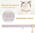 PetsHome Cat Collar and Dog Collar, Bling Rhinestones Premium PU Leather with Pendant, Adjustable Collars for Big Cat