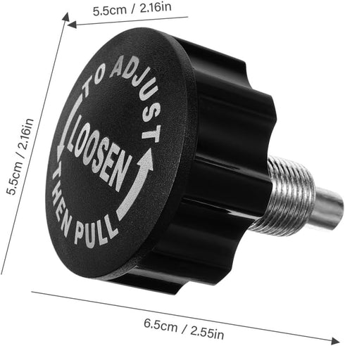 2.55In Milisten Exercise Bike Replacement Knob Rotating Pull Pin Screw Compatible with Fitness Equipment Gym Parts