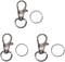 JL Missouri Parts & Misc. 3X Snap Hooks Lanyard Keychain Clips 1 1/4" with 1/2" Split Rings,