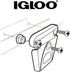 Igloo Cooler Latch with Winged and Single Screw Post, Made in The USA, UV Inhibitors