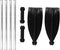 Oars Boat 210cm/82.7in Detachable Afloat Oars, Aluminum Alloy Paddles for Boat, Kayak, Raft, Canoe