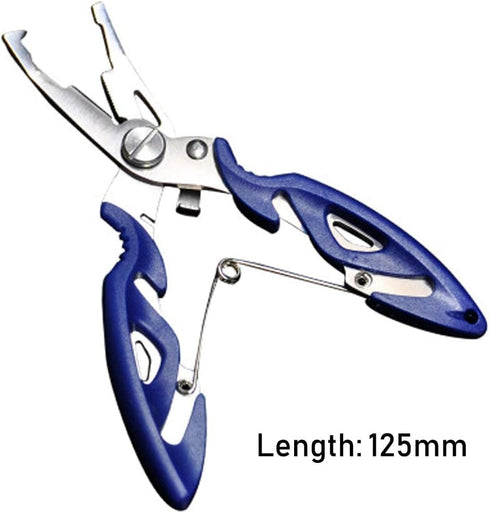 GREATFISHING 200PCS High Strength Heavy Stainless Steel Split Ring Lure Connector with Fishing Pliers, 30lb to 120lb