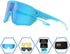 Sports Sunglasses Pink Polarized Cycling Glasses with 3 Lenses for Baseball, Fishing, Skiing, Running, Golf