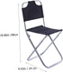 Lightweight Foldable Fishing Chair - Portable Aluminum Stool