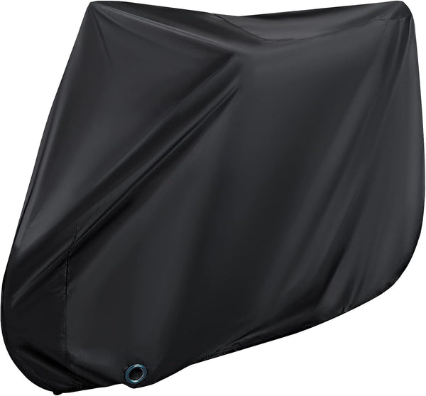Outdoor Waterproof Bicycle Cover with Lock Hole, Dust Wind Snow Proof Bike Storage for Mountain Bike