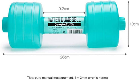 Random Water Filled Dumbbell, Adjustable Watered Dumbbells Hand Weight Fitness Equipment For Women Premium Plastic For Sports Exercise Weightlifting