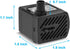 50GPH 3W Small Submersible Water Pump, Mini Fountain Pump Ultra Quiet for Aquarium Fish Tank Pond Hydroponics