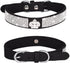 Small Dog Collar with Crown Rhinestone, Pretty Glitter Crystal Jewel Bling Sparkly Diamond for XXS XS Small Medium