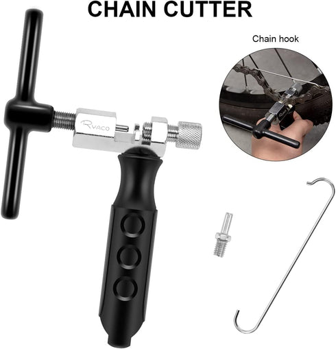 RYACO Professional Bike Chain Tools Set, Chain Cutter, Link Plier, Inspection Caliper for 6/7/8/9/10 Speed Chains