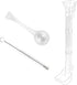 Rainmae Aquarium Fish Shrimp Feeding Dish Set, Transparent Fish Feeder Tube Kit with Cleaning Brush