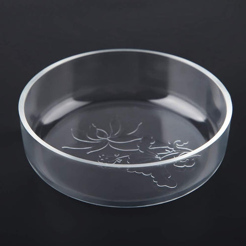Acrylic Aquarium Shrimp Feeding Dish Bowl, Transparent Food Container Feeder Tray for Smaller Reptiles and Pets