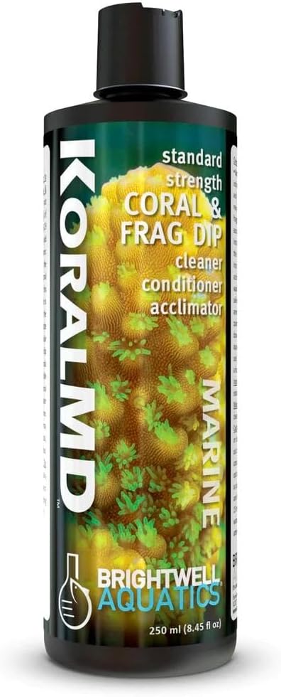 Brightwell Aquatics Koral MD - Standard Strength Coral & Frag Dip Cleaner & Conditioner Acclimator (125 ml)