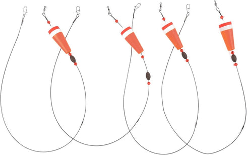 FABULETTA Weighted Popping Cork Fishing Floats, Loud Shrimp Click Beads, High Visibility