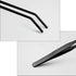 15 inch Black Curved Aquarium Tweezers, Stainless Steel with Carbonation Protection Coating for Aquatic Plants