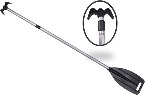 Pactrade Marine Boat Kayak Raft Floating Telescopic Oar Paddle & Hook - Anodized Aluminum Shaft
