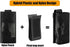 KRYDEX Single/Double Pistol Mag Pouch - Nylon Magazine Pouch 9mm with Quick Release Insert