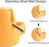 Guardians Hamster Water Bottle, Automatic Drinking Bottle with Food Container Base, 125ml, Yellow