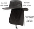 UV 50+ Sun Protection Hat for Men & Women, Wide Brim Bucket Hat for Outdoor Sports, Fishing Hat with Neck Flap