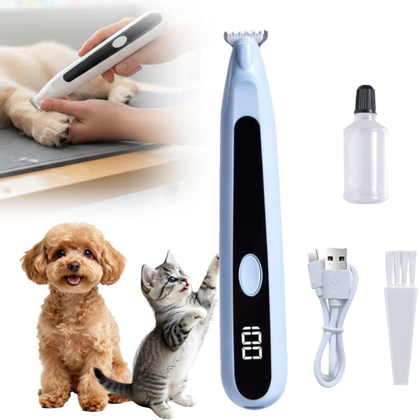 Dog Paw Trimmer, Dog Hair Trimmer Electric Pet Grooming Clipper, Waterproof Rechargeable