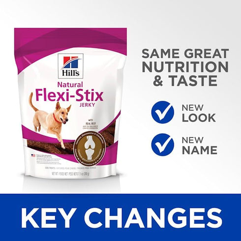 7.1 oz. Hill's Natural Flexi-Stix Dog Treats, Beef Jerky, Bag