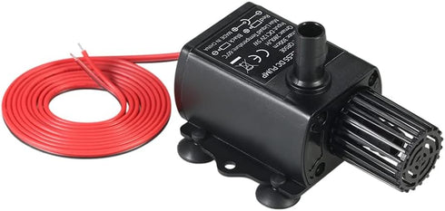 Decdeal Water Pump Aquarium - Submersible Mini Quiet Pump for Pond Fish Tank, 280L/H, DC 12V 5W