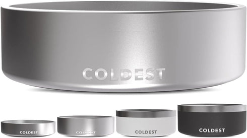 Coldest Dog Bowl, Anti Rust Metal & Non Slip, Heavy Duty Insulated Dog Bowl, 42 oz