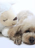 Dog Heartbeat Toy for Anxiety Relief - Soft Plush Calming Toy for Puppy Behavioral Training - Sheep Companion Pillow