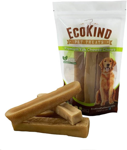 EcoKind Himalayan Gold Yak Cheese Dog Chew for Large Dogs, Long Lasting, Healthy Treats, Rawhide Free, Large (Pack of 5)