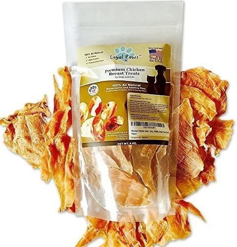 Chicken Jerky Dog Treats Made in USA - Natural, Healthy, Premium, 100% Chicken, Grain Free - 4oz