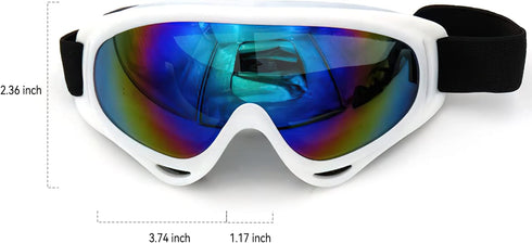 KUDES Ski Goggles, UV Protection Snowboard Sunglasses, Cycling Motorcycle Snow Sports Gear Accessories for Kids Youth Adult