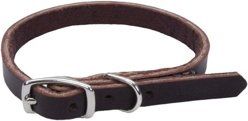 Coastal Pet Circle T Latigo Leather Town Dog Collar, 3/8" x 12"