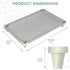 Acrimet Cooling Elevated Pet Dog Bed Cot, Washable Breathable Mesh Fabric, Stainless Steel Frame, Indoor & Outdoor Use