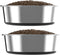 5mm Thick Stainless Steel Dog Bowls, Non-Slip with Silicone Base, 4 Cups Food Grade BPA Free, 2 Pack