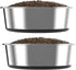 5mm Thick Stainless Steel Dog Bowls, Non-Slip with Silicone Base, 4 Cups Food Grade BPA Free, 2 Pack