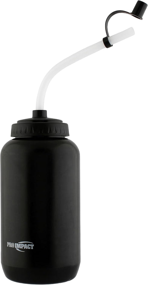 Pro Impact Squeezable Water Bottle, Bendable Long Straw, LDPE BPA Free Plastic, 35.5 Oz Hydration