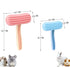 Oxiros 2 Pack Chinchilla Bunny and Grooming Brush Soft Silicone De-Shedding Bath & Massage Comb for Rabbits, Guinea