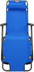 Kcelarec Folding Beach Lounge Chair, Patio Outdoor Furniture Camping Pool Side Beach Lawn Lounger Chair with Adjustable