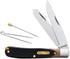 Old Timer 96OT Bearhead Trapper Folding Pocket Knife, 7.4in with 2 High Carbon SS Blades, Tweezers