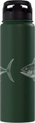 Angler Fishing Tuna Fish Tuna Fishing Tuna Illustration Stainless Steel Insulated Water Bottle