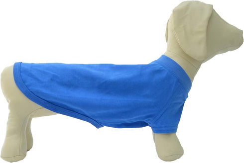 Lovelonglong Pet Clothing Dog Costumes, Dachshund Clothes Blank T-Shirt Tee Shirts for Dachshund Dogs, Corgi 100%
