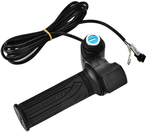 Waterproof Electric Bike Grip, 1 Pair Throttle Handlebar Grip with LED Display for Electric Cars, Bikes, Scooters