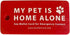 Dog Cat Home Alone Alert Card & Key Tags with Contact Call Cards, Pet Keychain, Home Alone Keychain Card, ID Tags