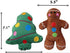 JPB 4 Pack Christmas Dog Toys - Squeaky Plush Puppy Toy for Small Dogs