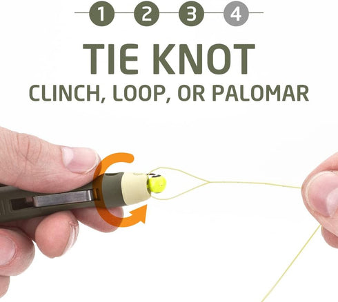 Fishing Knot Tying Tool, Jig Head and Hook Eyelet Grip, Line Threader for Shaky Hands and Poor Eyesight